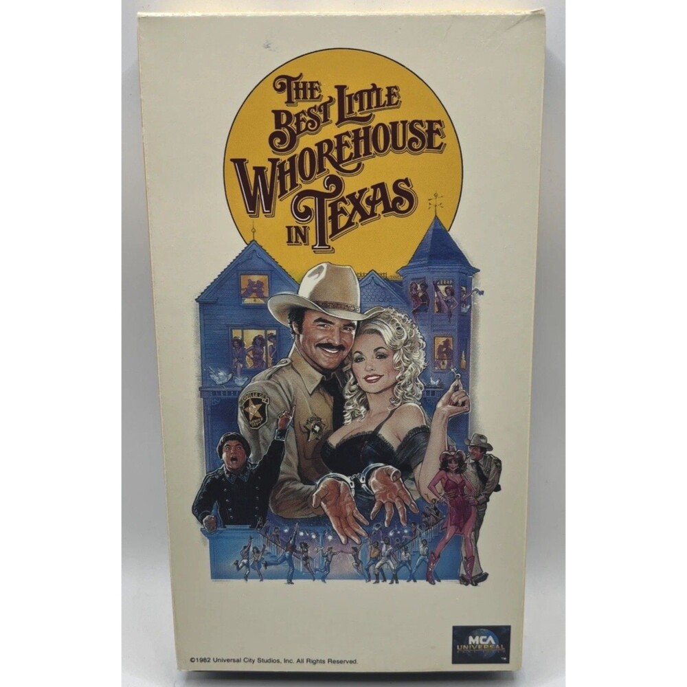 The Best Little Whorehouse In Texas VHS 1991 Burt Reynolds, Dolly Parton